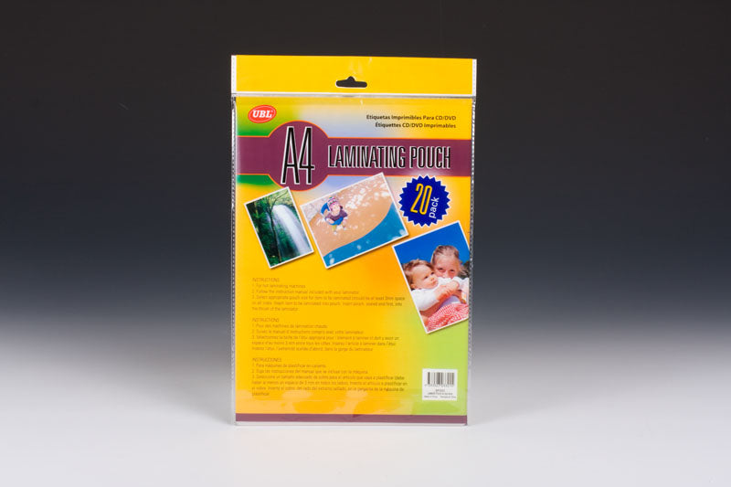 Laminate Pouch A4 20 Pieces 80mic