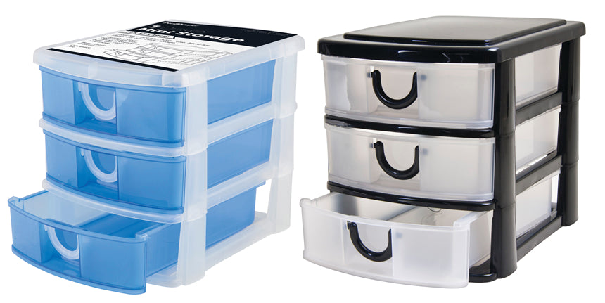 3-Tier Storage Unit with Drawers