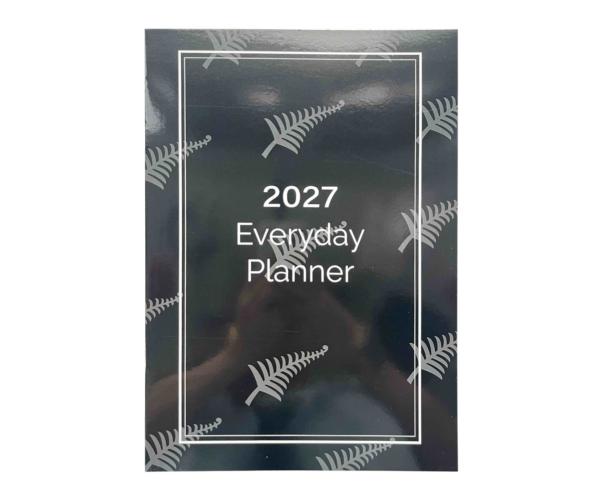 2027 Calendar Everyday Planner Silver Fern 30.5x21.5cm