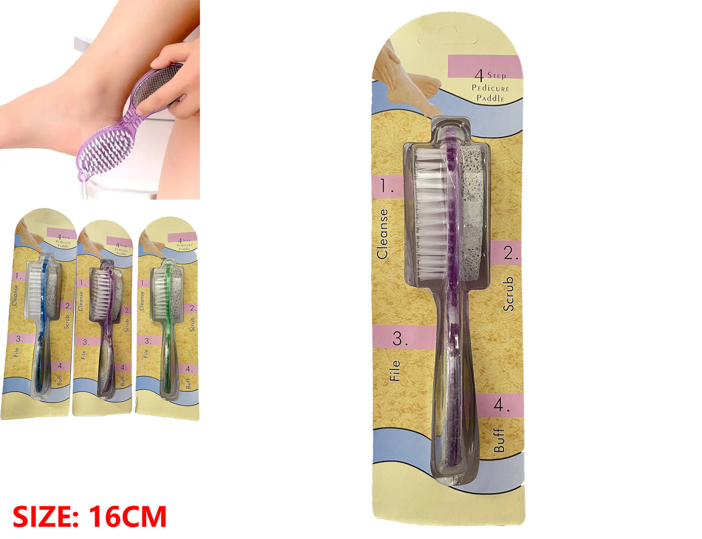 Pedicure File Set 4 Steps