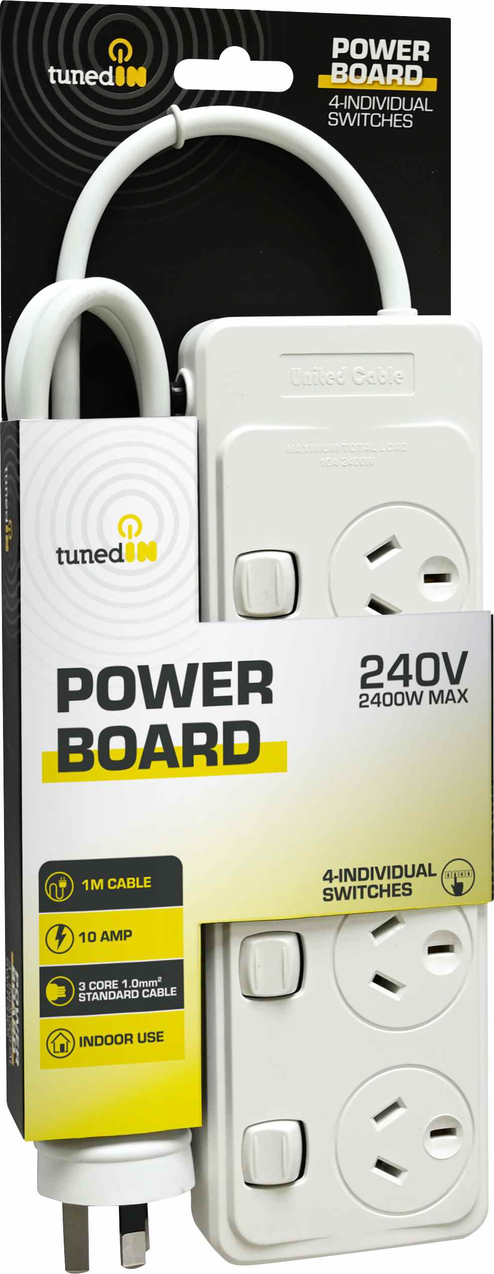 Power Board with 4 Individual Switches
