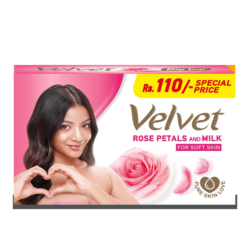 Velvet Soap Rose Petals and Milk