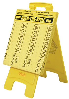Rubbermaid OVER-THE-SPILL™ Pad Tablet; Contains 22 Pads