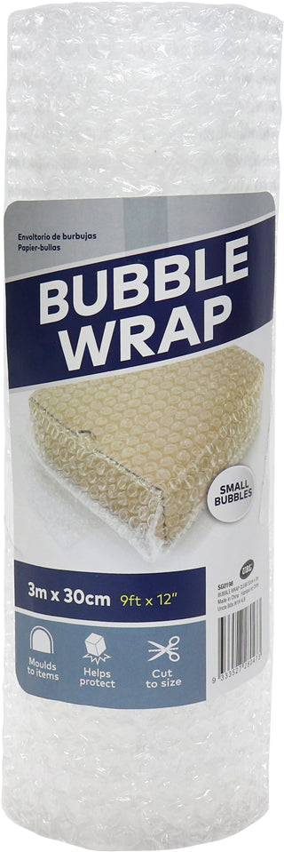 Clear Bubble Wrap (30cm × 3m)