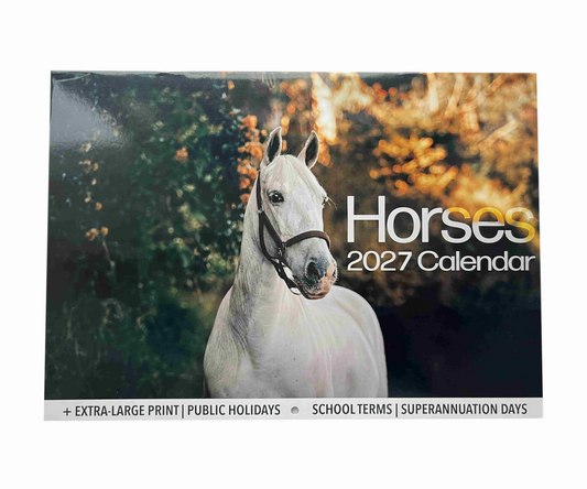 2027 Calendar A4 Horses 30.5x21.5cm