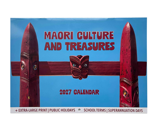 2027 Calendar A4 Maori Culture And Treasures 30.5x21.5cm