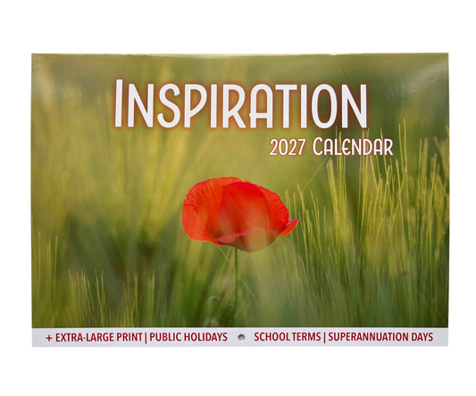 2027 Calendar A4 Inspiration 30.5x21.5cm