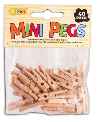 Craft Pegs Mini Plain