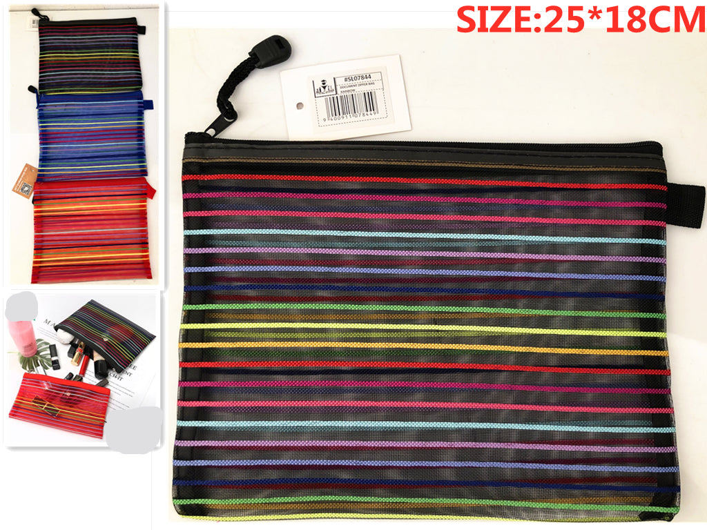 Document Zipper Bag Rainbow A5 23*18cm
