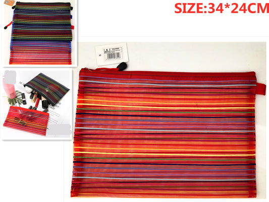Document Zipper Bag Rainbow A4 34*24cm