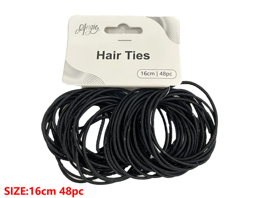 Hair Ties Thin Black