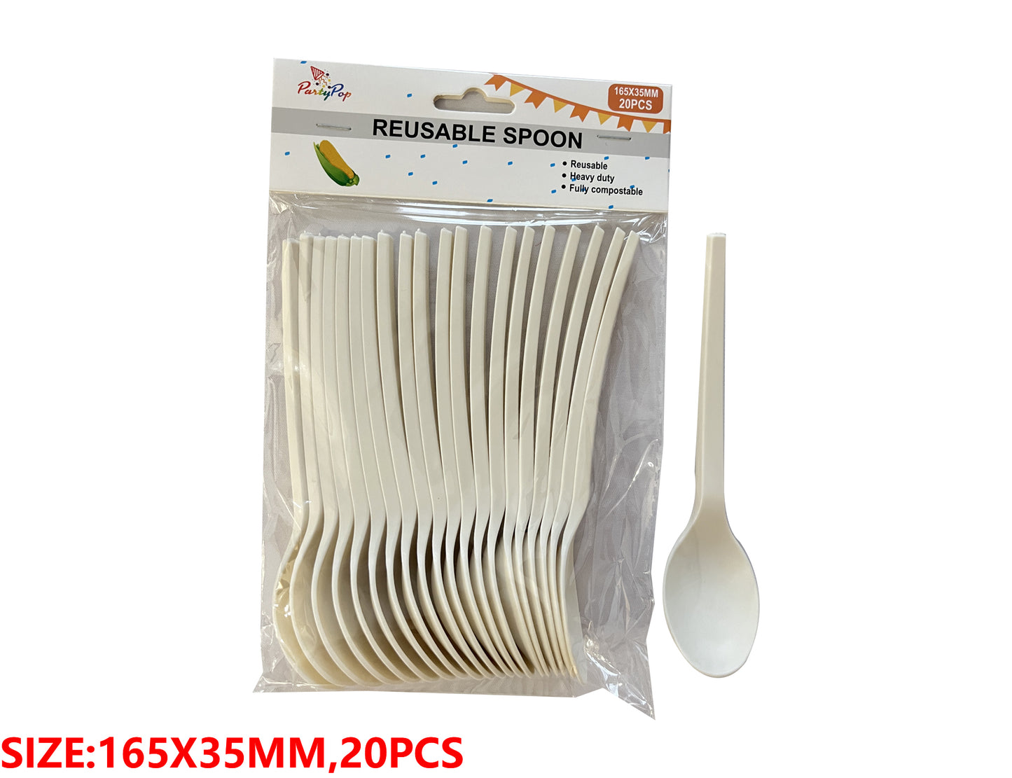 Reusable Spoon-pack of 20