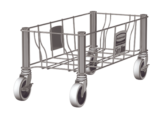 Rubbermaid SLIM JIM® Stainless Steel Dolly