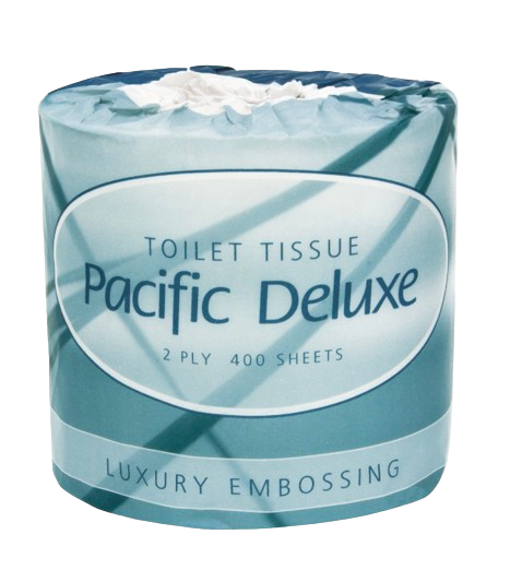 Pacific Deluxe Roll Toilet Tissue 2 Ply 400 Sheets