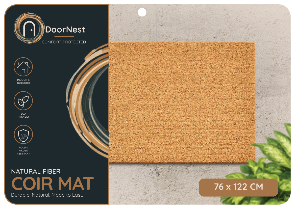 Doornest Natural Fiber Coir Mat 76x122cm
