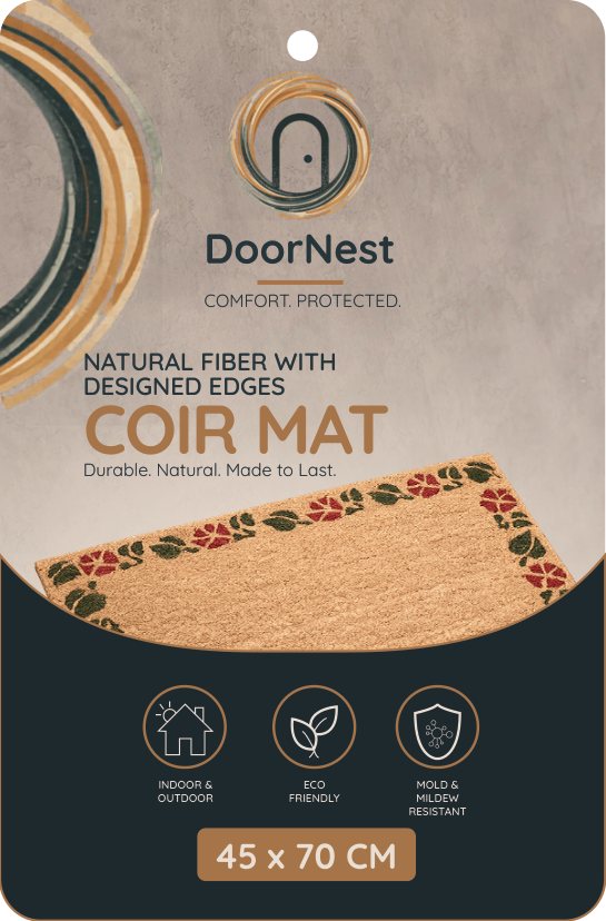 Doornest Natural Fiber Coir Mat 45x70cm (Design Edge)