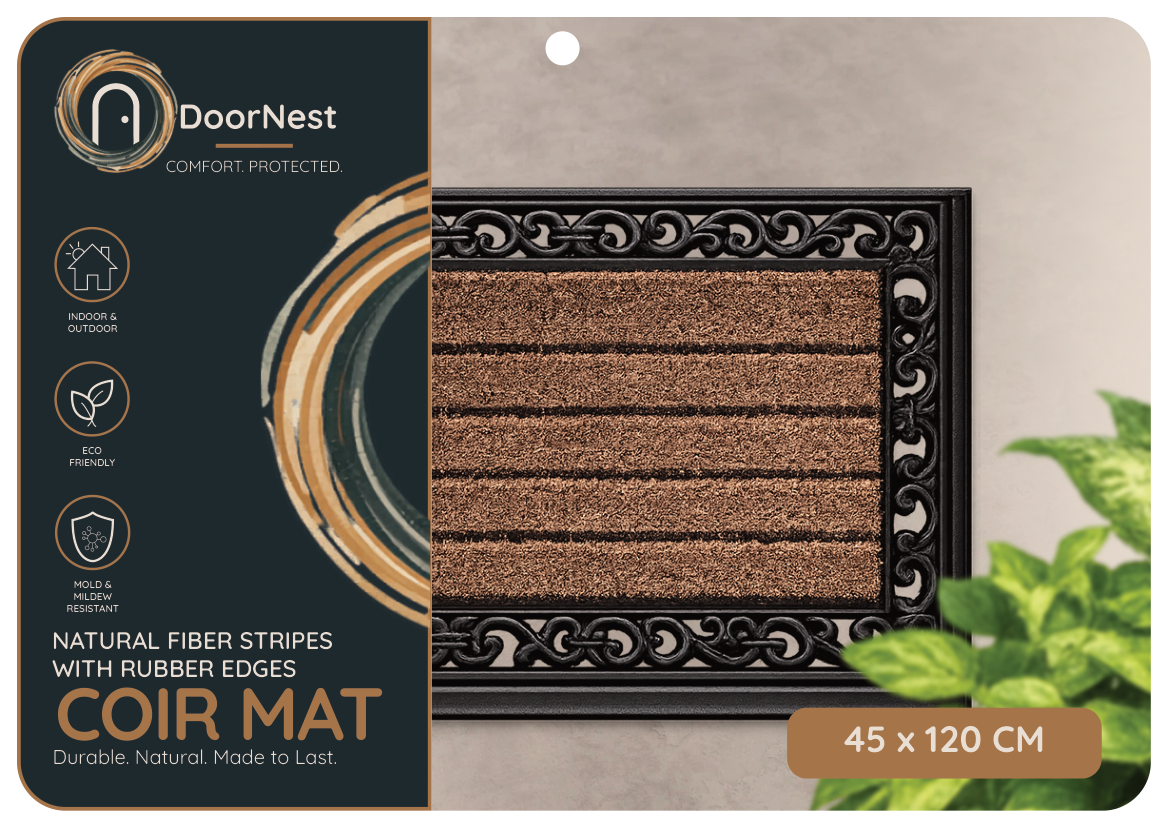 Doornest Natural Fiber (Stripe) And Rubber 45x120cm