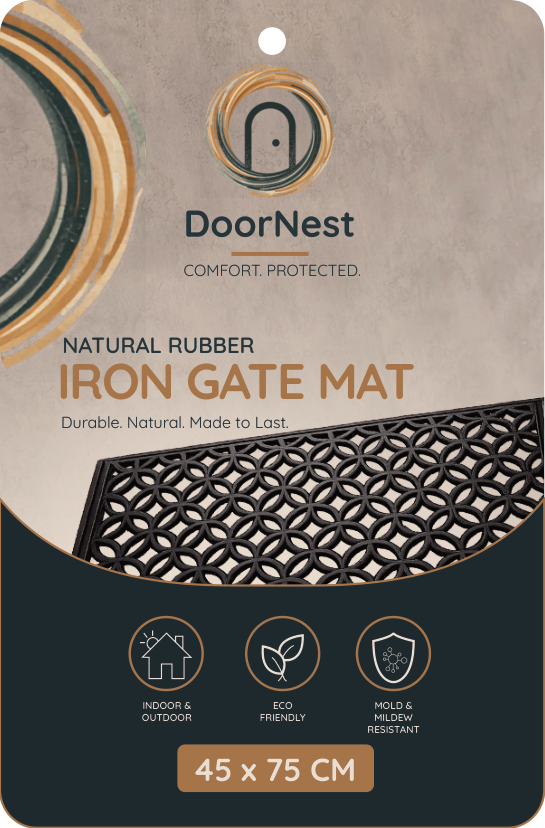 Doornest Natural Rubber Iron Gate 45X75 Cm