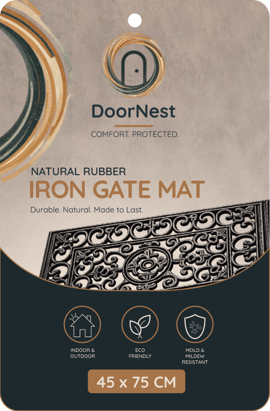 Doornest Natural Rubber Iron Gate Rubber 45x75 Cm