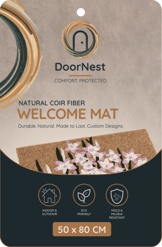 Doornest Natural Fiber Welcome Coir Mat 50x80cm