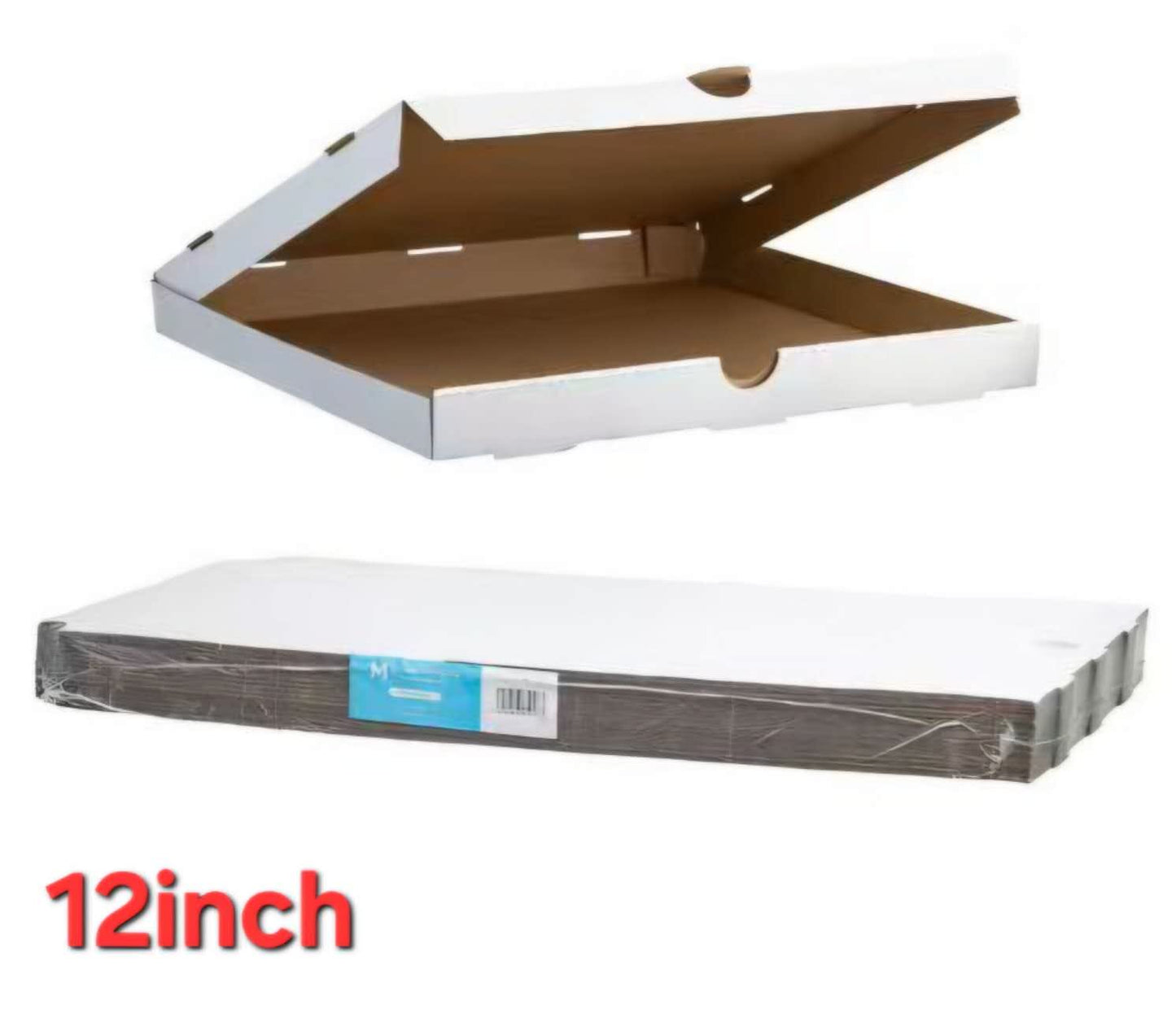 White Cardboard Pizza Box – 12 Inch