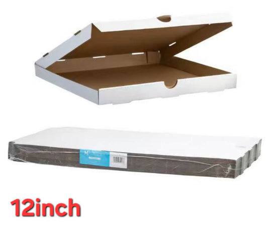 White Cardboard Pizza Box – 12 Inch