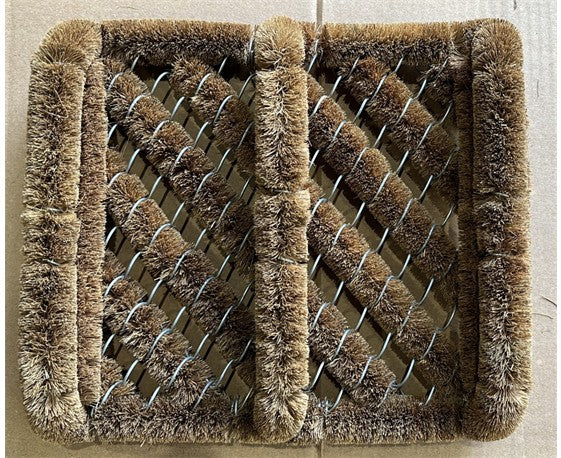 Doornest Natural Fiber Bottle Brush Boot Cleaner Mat 30x34cm