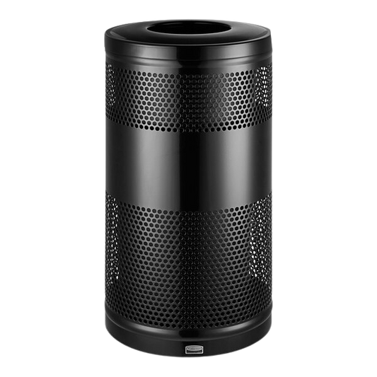 Rubbermaid Classics Open Top Decorative Waste 94L Black