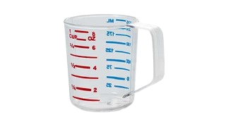 Rubbermaid BOUNCER® Cup, Measuring Cup, 236ml, Clear